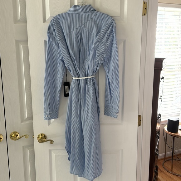 11 Honoré blue/white striped shirt dress - Picture 2 of 4